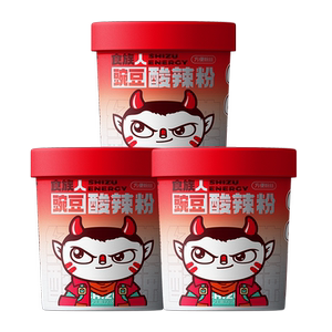 食族人豌豆酸辣粉桶装方便粉丝