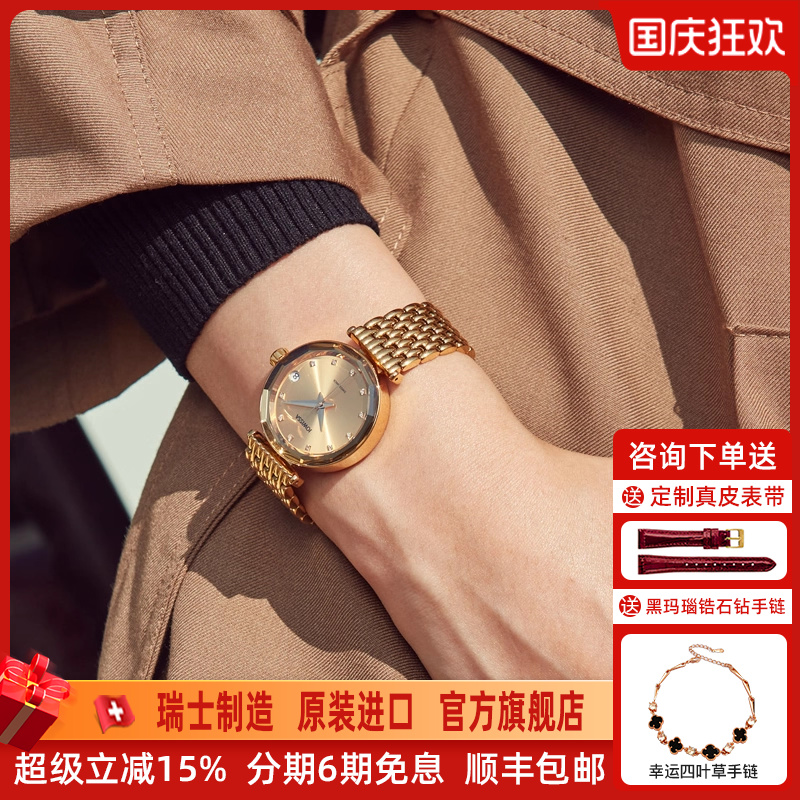 瑞士进口自动机械表奢华钻石女表