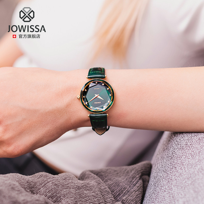 瑞士手表女款正品jowissa石英表女表款品牌名牌表小绿表女士手表