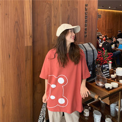 實拍短袖恤女寬鬆上衣