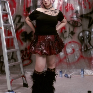 Steal The Heart|大码原创暗黑芭蕾风半身花苞裙