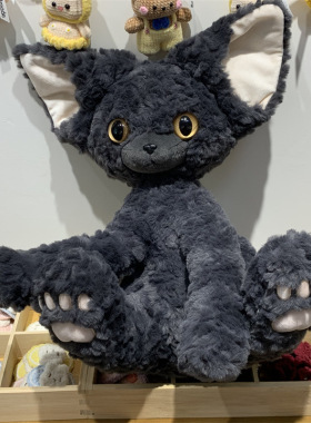 德文卷毛猫咪玩偶毛绒玩具儿童睡觉抱枕布娃娃猫公仔生日礼物女生