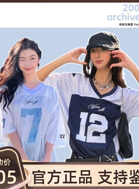 【官方正品】2000archives球衣短袖女宽松休闲运动美式复古t恤夏