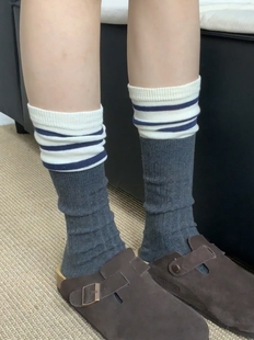 25新!!海军风堆堆袜配勃肯!太学院风辣,上脚一点也不沉闷