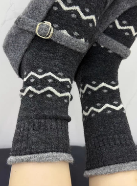 格雷灰色系费尔岛太太百搭太美rua~秋冬bi入！软乎有厚实度噢