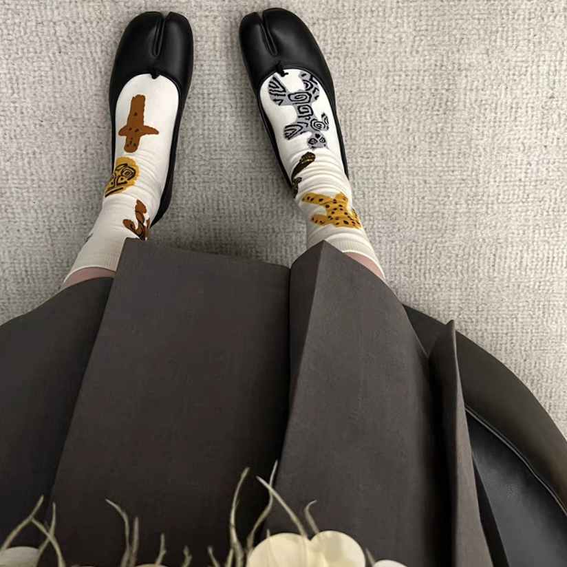 马吉拉脑袋最爱分趾袜！！棉含量get！拿到手就能感受到柔软舒适