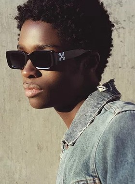 原宿风off墨镜男white欧美偏光