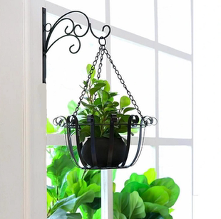 欧式 绿萝壁挂花架挂墙墙上室内阳台悬挂吊兰花架 铁艺壁挂花盆架