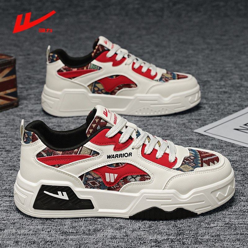 回力男鞋2026春季新款时尚潮流厚底板鞋本命年红色透气防滑休闲鞋,流行男鞋,休闲板鞋,淘宝优惠券,粉丝福利购,淘宝优惠卷