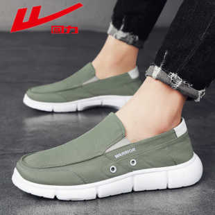 开车软底帆布懒人一脚蹬 回力官方正品 男鞋 秋季 冰丝透气老北京布鞋