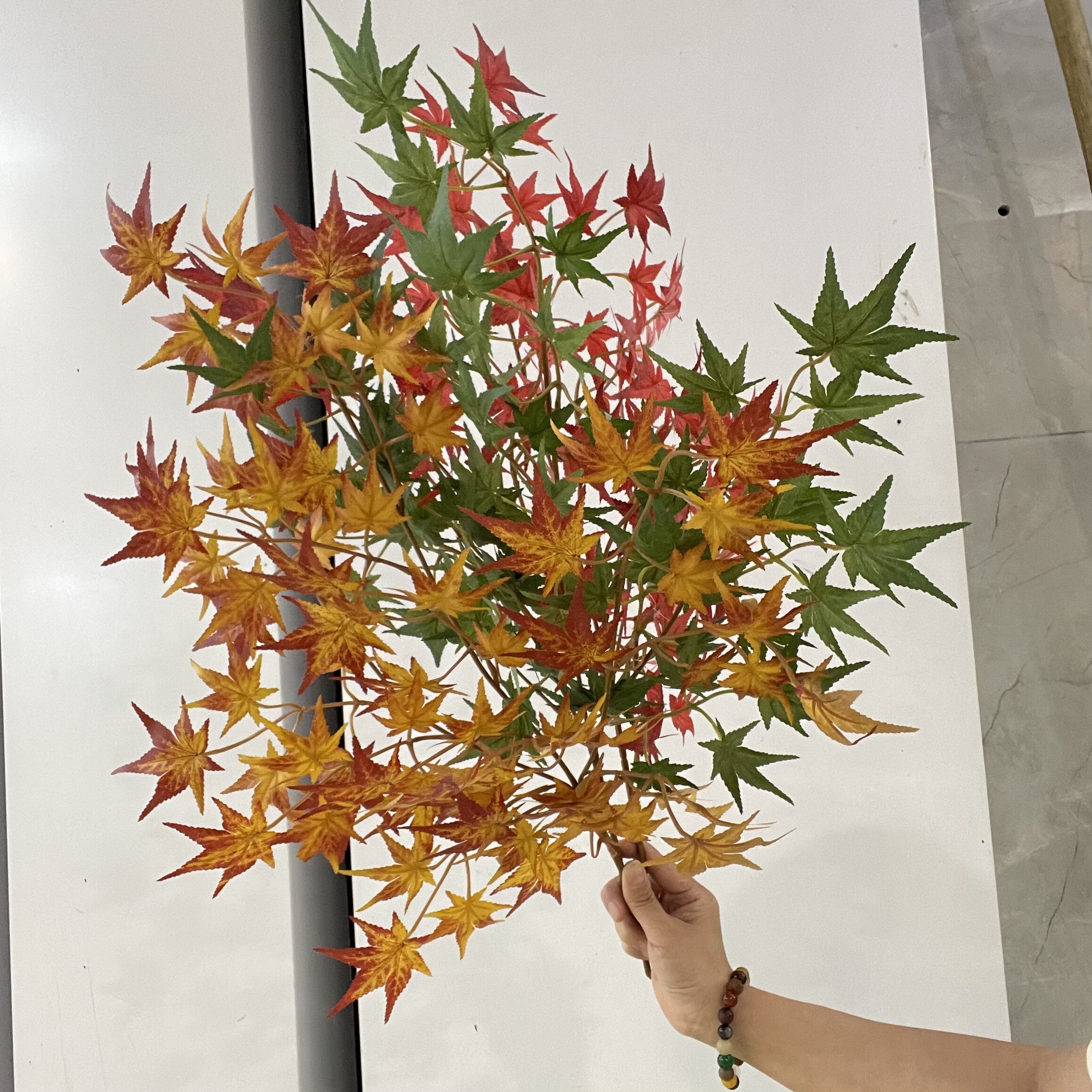 仿真红枫叶五角枫七角枫鸡爪槭3D打印园林绿化做树造景叶摄影道具