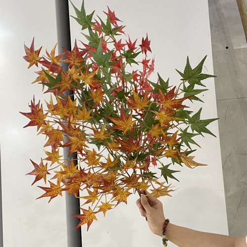 仿真红枫叶五角枫七角枫鸡爪槭3D打印园林绿化做树造景叶摄影道具