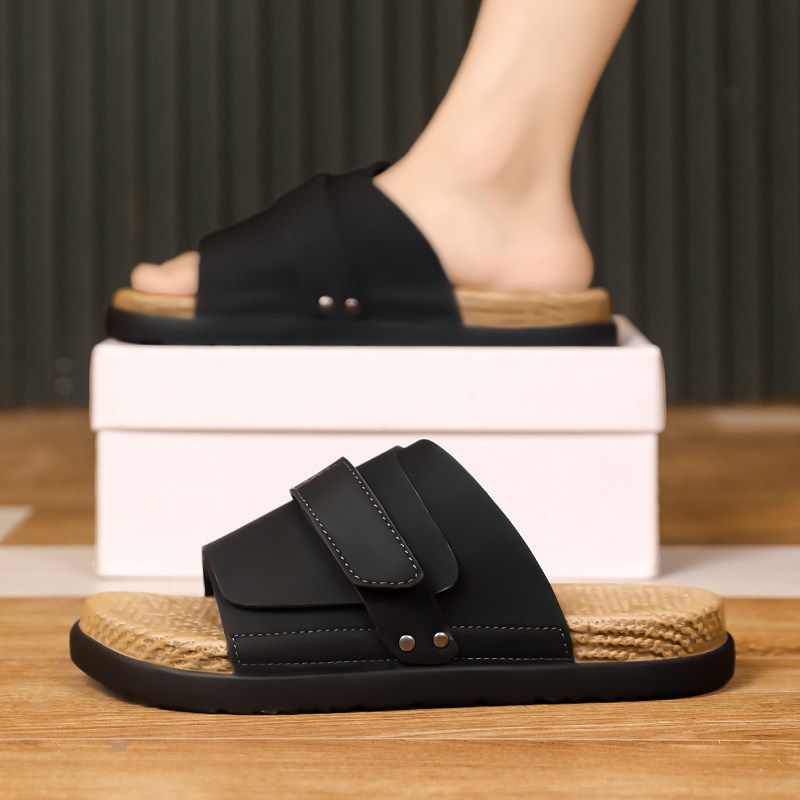 拖鞋男士夏季外穿防滑防臭踩屎感软底一字拖户外运动海边沙滩凉鞋,流行男鞋,一字拖,淘宝优惠券,粉丝福利购,淘宝优惠卷