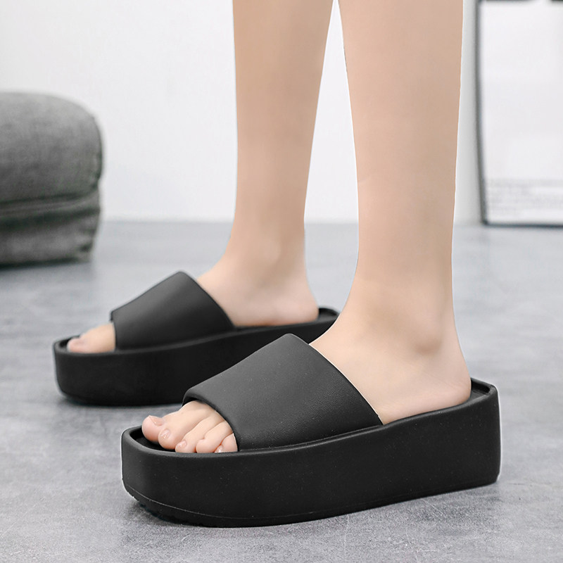 6厘米高级感eva凉拖鞋女夏季踩屎感厚底增高女士家居室内洗澡夏天