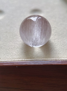 19.3mm|精品·全净体紫钢丝兔毛天然水晶单珠