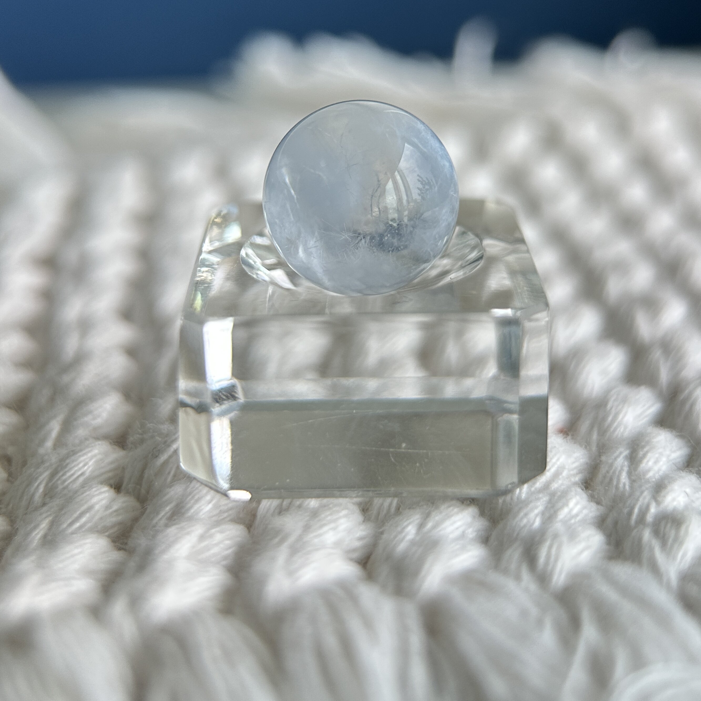 稀有全美·蓝线生花蓝绒花兔毛｜13.7mm