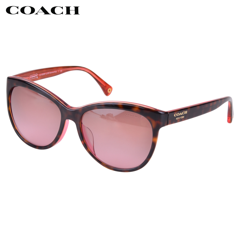 coach太阳镜图片及价格,lv太阳镜价格及图片 蔻驰coach 全框hc8055f 板材镜框太阳镜玳瑁/紫色镜框 墨镜女