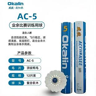 包邮正品 澳加林AC5羽毛球 稳定耐打高性能 YY AS05平替 Okalin
