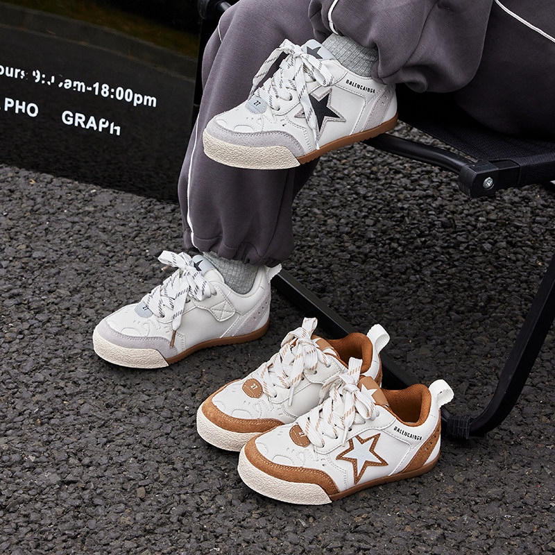 女童复古星星2026新款儿童运动鞋魔术贴软底舒适百搭男童休闲板鞋,童鞋/婴儿鞋/亲子鞋,运动鞋,淘宝优惠券,粉丝福利购,淘宝优惠卷