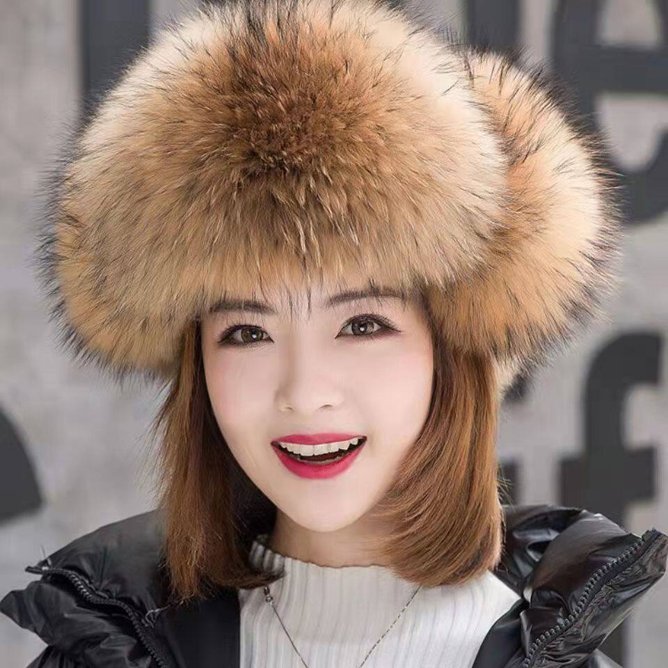 雷锋帽女冬骑车棉帽子保暖护耳帽