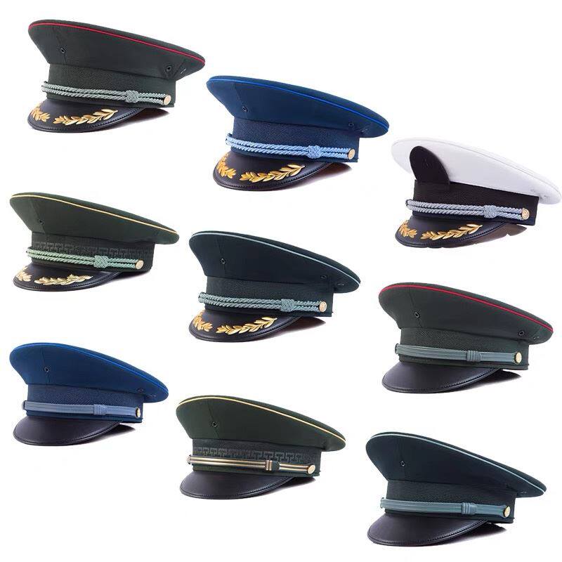 演出表演春秋大檐帽男女式大檐帽女卷檐帽保安物业常服大檐帽