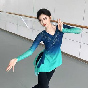 北舞上戏同款 艺考基训身韵表演出练功服 纱衣一条大河古典舞蹈服装