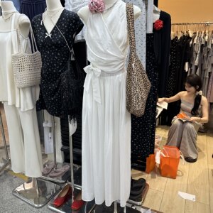 时尚法式围裹系绑无袖背心衬衫女夏季宽松显瘦阔腿长裤两件套装潮