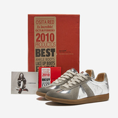 RED小众原创德训鞋 女复古小白鞋 银色内增高厚底舞蹈鞋 OSITA 板鞋