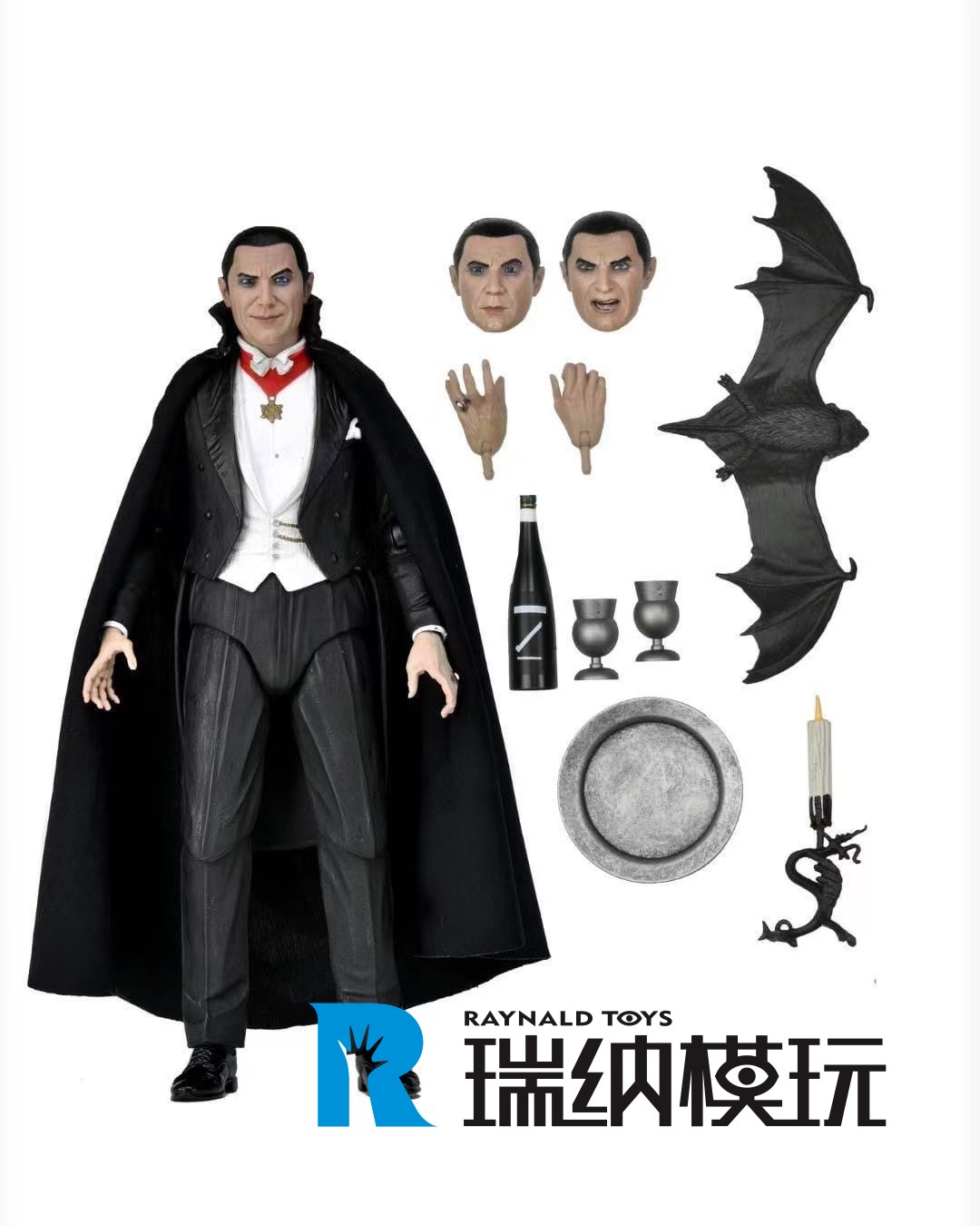 现货 NECA 04814 环球怪物 吸血伯爵 德古拉 1/12 7寸可动 代理版