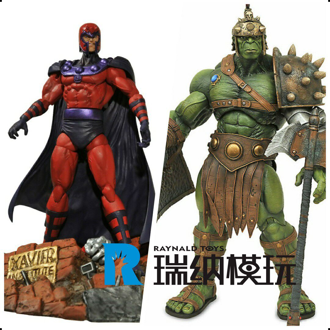 部分现货 dst 漫威精选 9寸 星球绿巨人 行星浩克 7寸万磁王 人偶