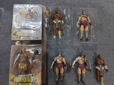 现货 XESRAY 荣耀之斗争 1老货 鬣狗 色雷斯人 网斗士 大甲虫人偶