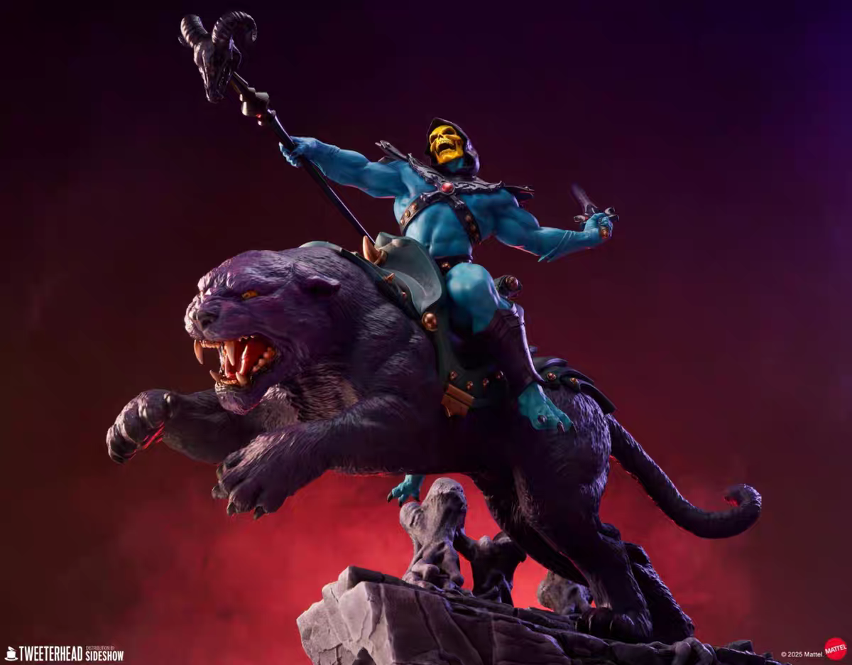 现货Sideshow x Tweeterhead 骷髅王和暗影豹 全球500个限定 雕像