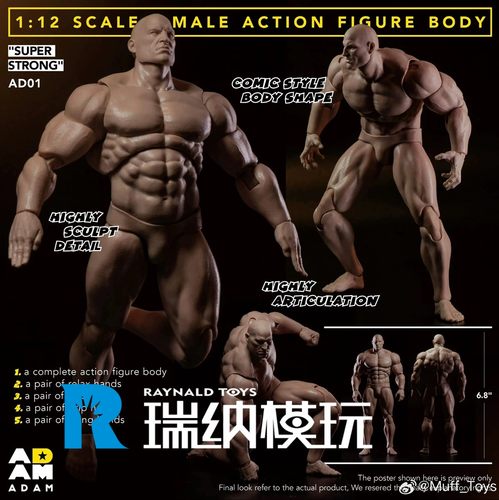 MUFFTOYS1/12强壮素体人偶