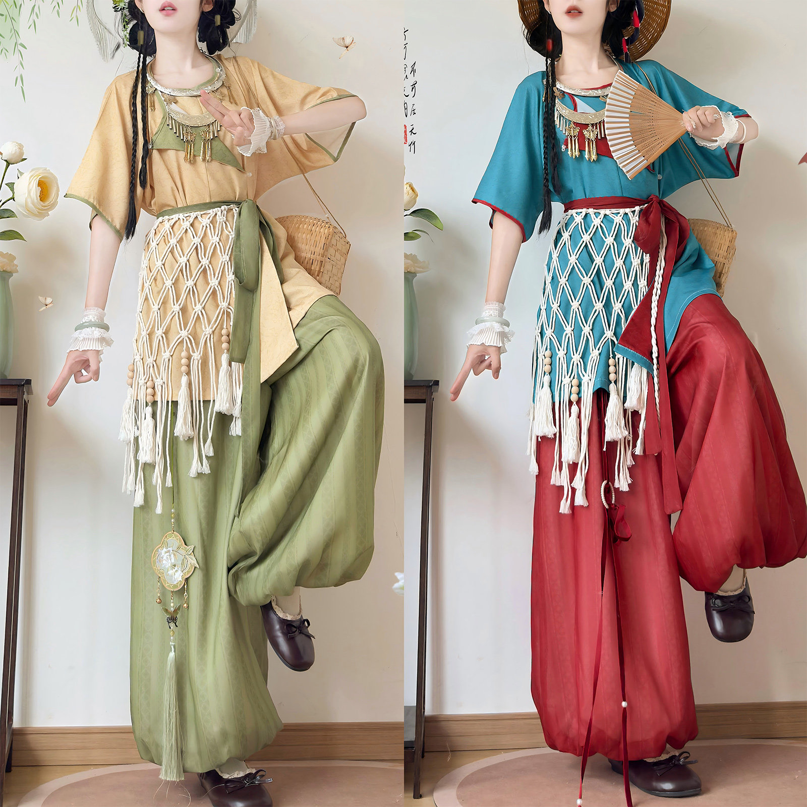 壹拾柒中华娘汉服女灯笼裤图片