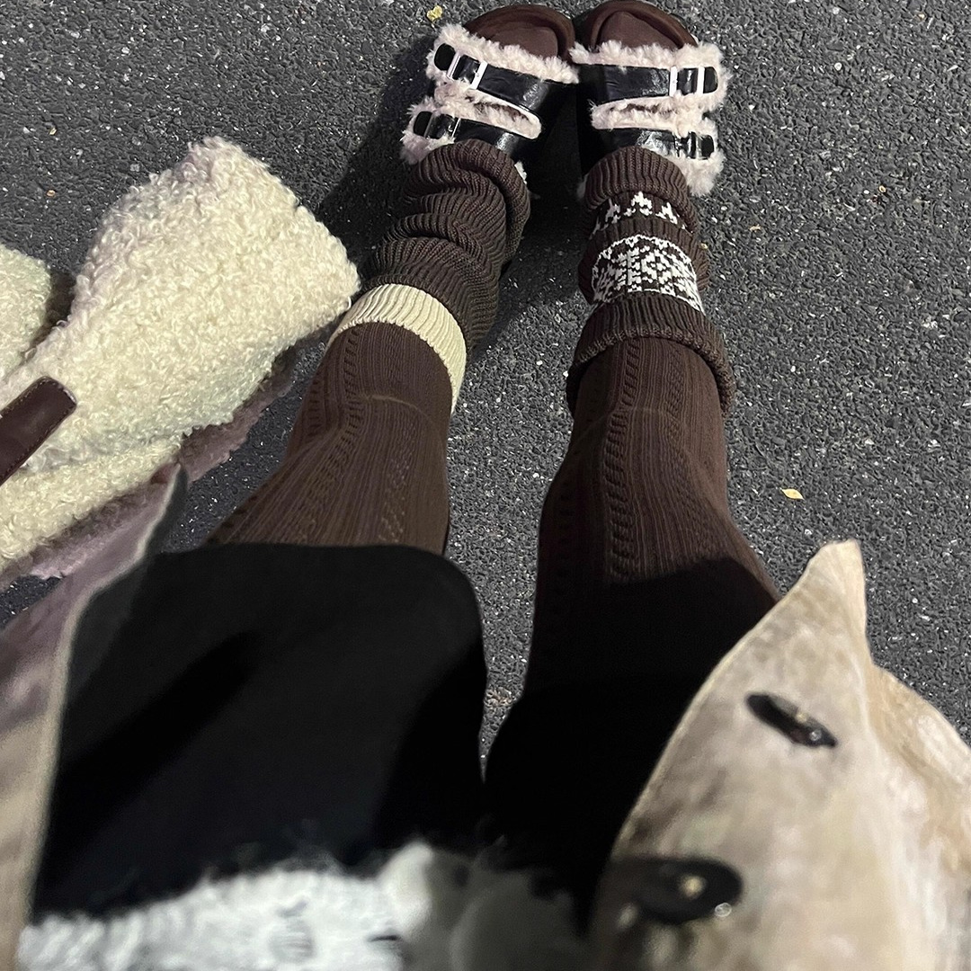 美拉德棕色连裤袜软糯好舒服
