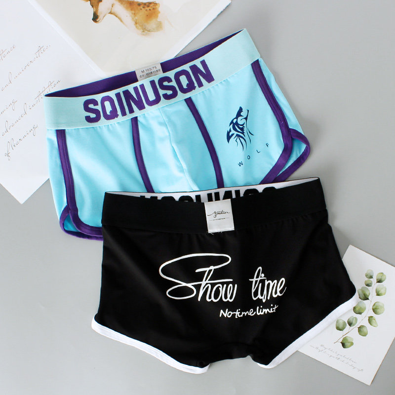 男生运动纯棉平角裤男士内裤透气吸汗青年学生修身中腰四角短裤头,女士内衣/男士内衣/家居服,男平角内裤,淘宝优惠券,粉丝福利购,淘宝优惠卷