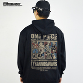 连帽卫衣男女宽松秋冬季 日系动漫ONE PIECE海贼王联名帽衫 潮牌INS