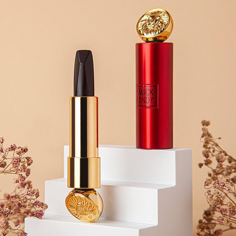 锦鲤安迪口红一支三色平价大红正红色光雾色烂番茄色哑马克面一只