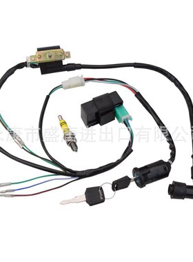 点火套件线束CDI火花塞适配50cc-125ccATV四轮车越野车卡丁车通用