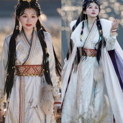 古韵记新款汉服斗篷套装