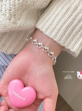 小猫咪卡通可爱手链女简约百搭气质少女感饰品甜美小众百搭手饰