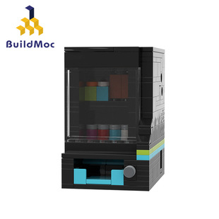 BuildMOC拼装 积木玩具可掉出来创意自动售货机售卖贩卖机饮料机器