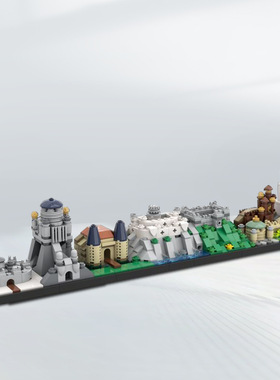 【高砖零件】权力的游戏维斯特洛大陆天际线MOC29080拼装积木玩具