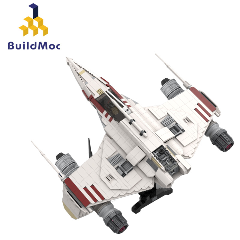 buildmoc拼装积木玩具星球大战e翼星际战斗机e-wing战机组装模型