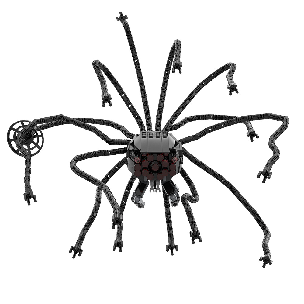【高砖零件】黑客帝国矩阵哨兵机械乌贼杀戮机器人拼装积木玩具