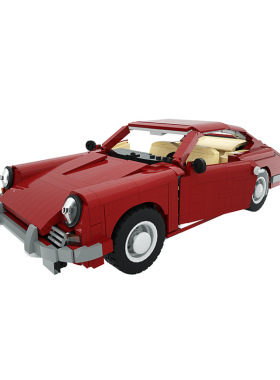 【高砖零件】创意保时-捷911超级轿跑车MOC-26888拼装积木玩具