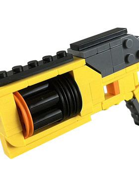 【高砖零件】NERF小牛发射器左轮手枪模型MOC-158592拼装积木玩具