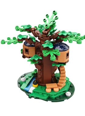 【高砖零件】21318迷你树屋创意摆件礼物MOC-124112拼装积木玩具