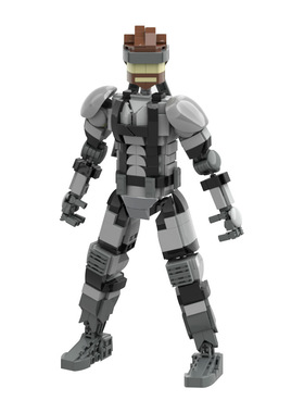 【高砖零件】游戏合金装备索利德·斯内克MOC-222014拼装积木玩具