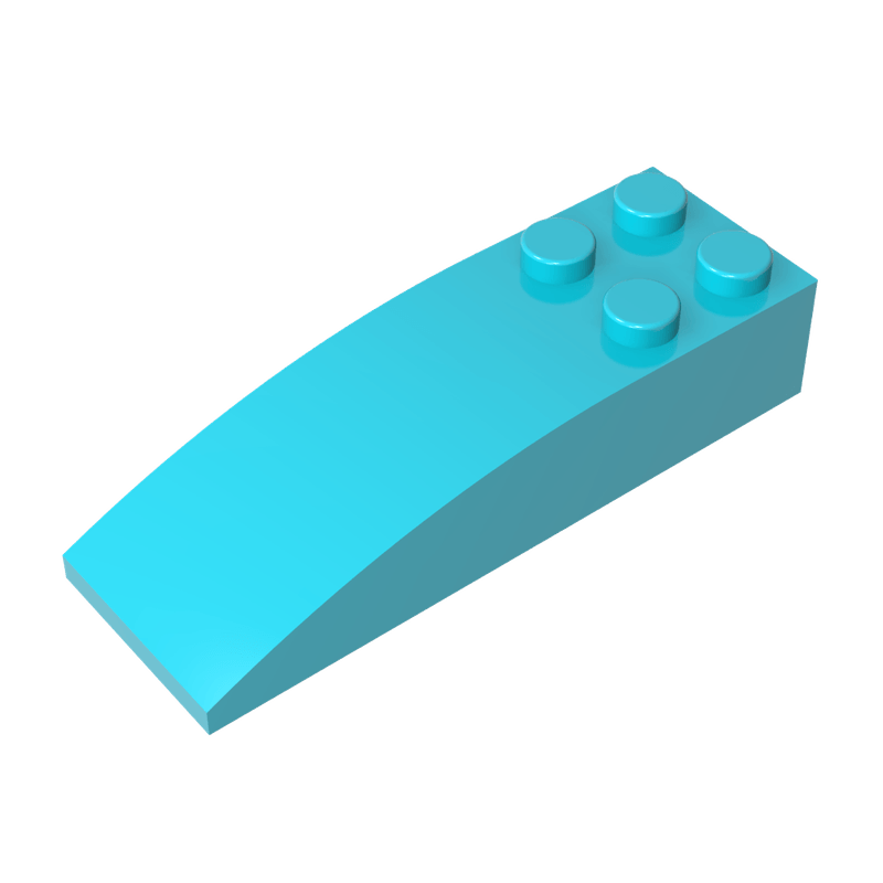 高砖积木零件GDS-753配件6x2 弧形砖兼容44126小颗粒MOC拼插散件